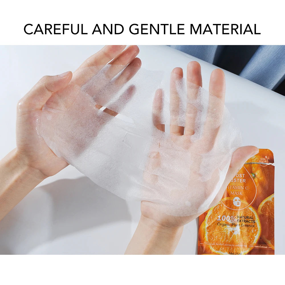 AILKE Whitening Moisturizing Hydration Facial Mask With Vitamin C, Hyaluronic Acid, Anti-wrinkle Face Skin Care Korean Cosmetics