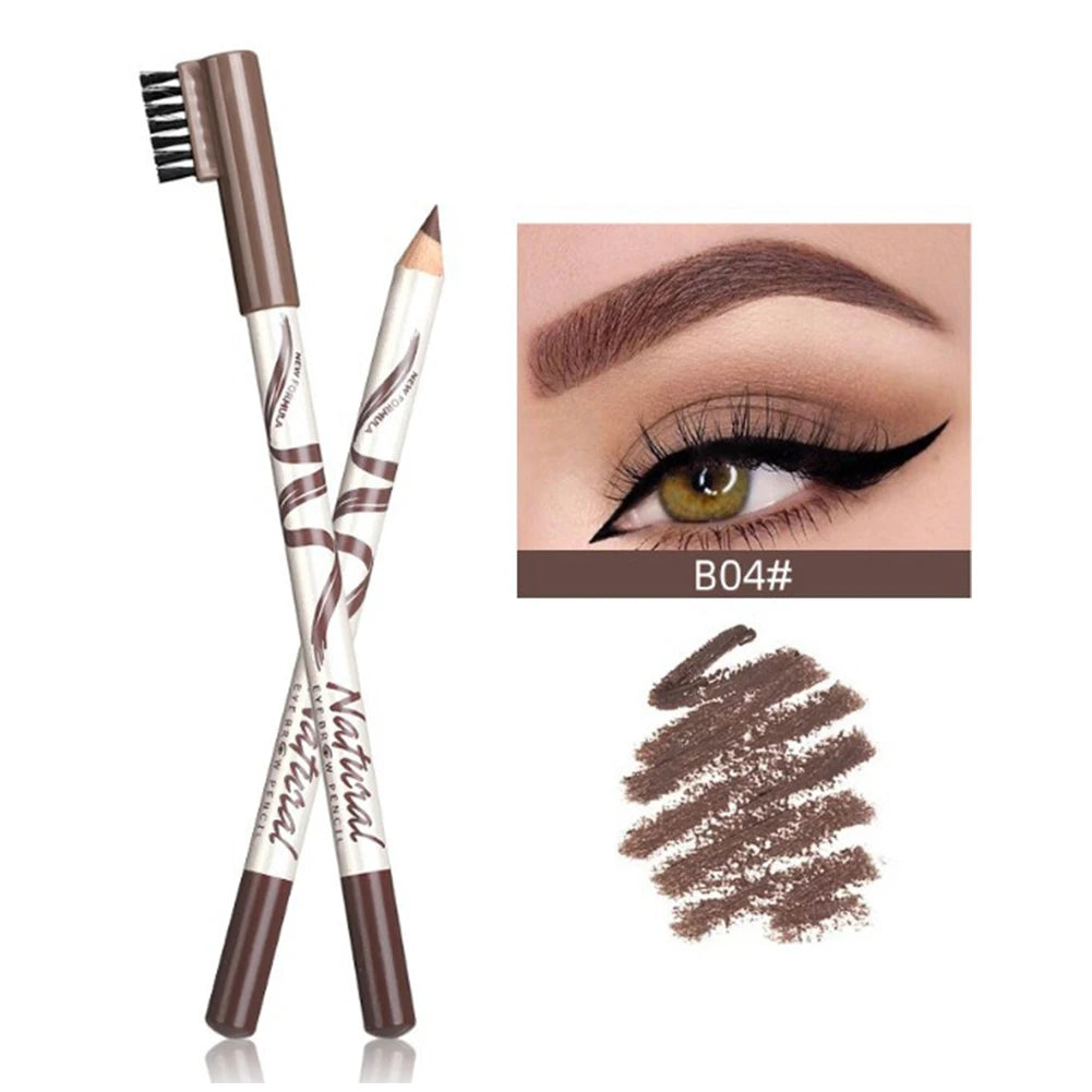 1PC Microblading Eyebrow Pen Waterproof Permanent Makeup Eye brow Pencil Positioning Lip Dark Brown Eyebrow cejas maquillaje