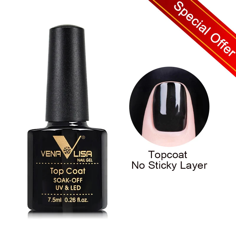 VENALISA 7.5ml Nail Gel Polish Sparkle Glitter Diamond Shining Summer Colors Semi Permanent Soak off UV LED Nail Gel Varnish