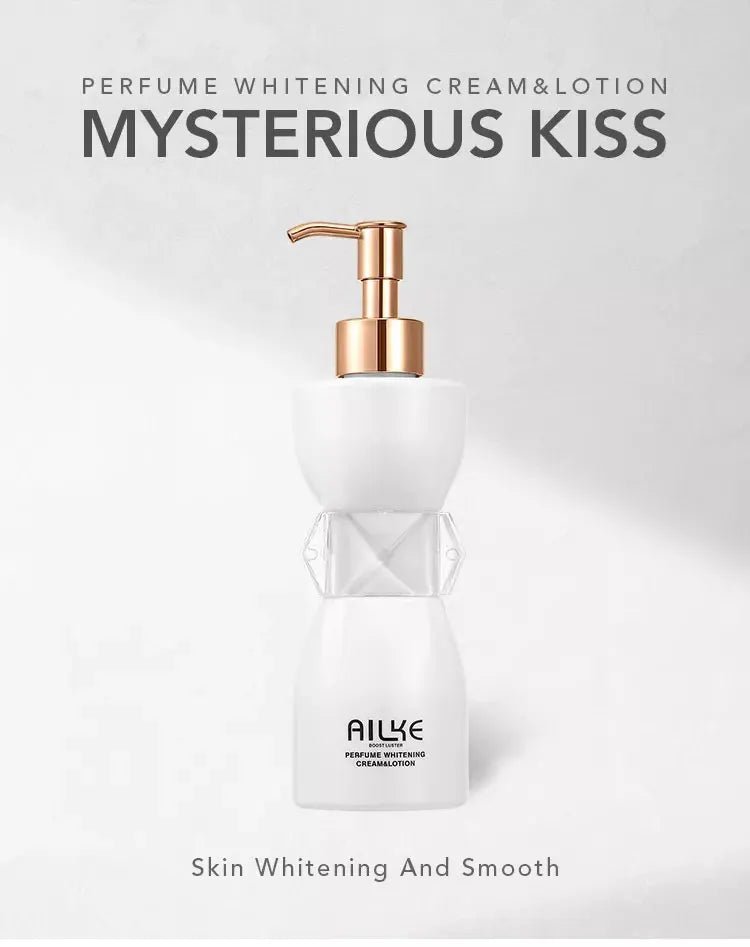 AILKE Collagen Whitening Body Lotion, Intense Moisturizing Cream, Reduce Black Spots, Wrinkles, With Nicotinamide, Arbutin