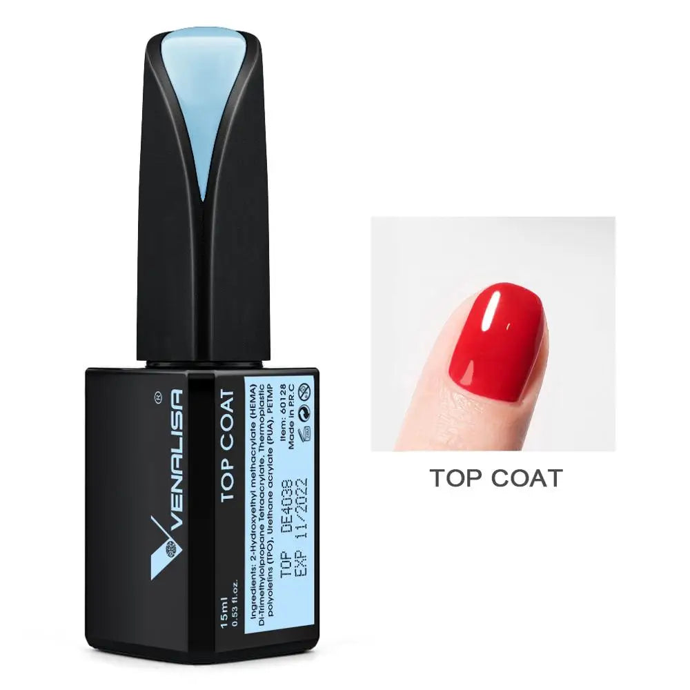 CANNI Base Top Gel Primer Reinfore Gel Long Lasting Matte Super Bright No Wipe Top Nail Gel Polish Clean High Glossy Top Gel