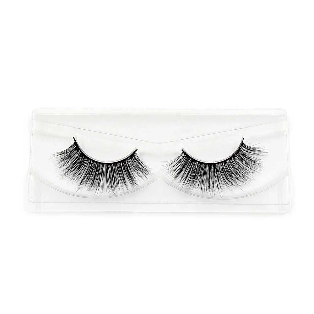 LEHUAMAO Makeup False Eyelashes Handmade Mink Lashes Fluffy Long 3D Strip Thick Fake Faux Mink Eyelashes Makeup Beauty Tool A19
