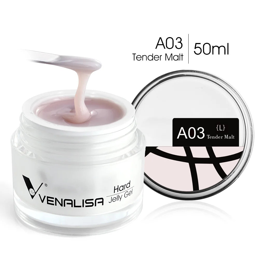 50ml TPO Free Jelly Nail Extension Gel Nail Builder French Nail Gum Venalisa Clear Natural Color Soak Off UV Construction Gel