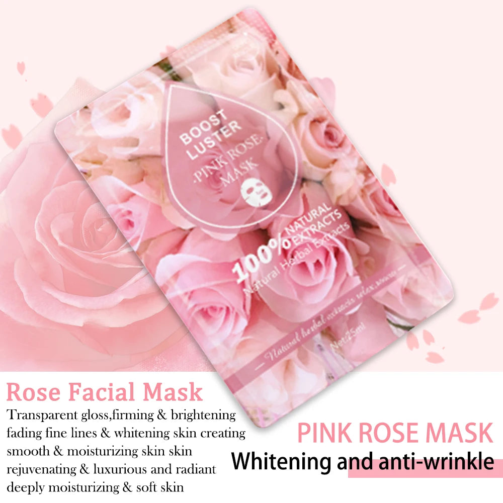 AILKE Whitening Moisturizing Hydration Facial Mask With Vitamin C, Hyaluronic Acid, Anti-wrinkle Face Skin Care Korean Cosmetics