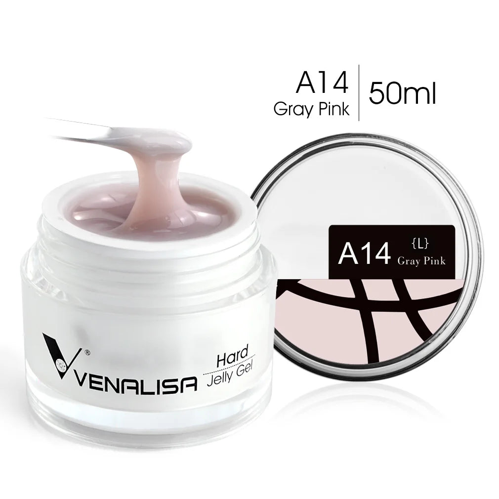 50ml TPO Free Jelly Nail Extension Gel Nail Builder French Nail Gum Venalisa Clear Natural Color Soak Off UV Construction Gel