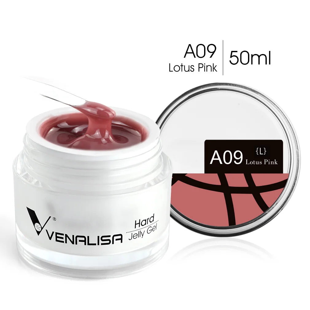50ml TPO Free Jelly Nail Extension Gel Nail Builder French Nail Gum Venalisa Clear Natural Color Soak Off UV Construction Gel