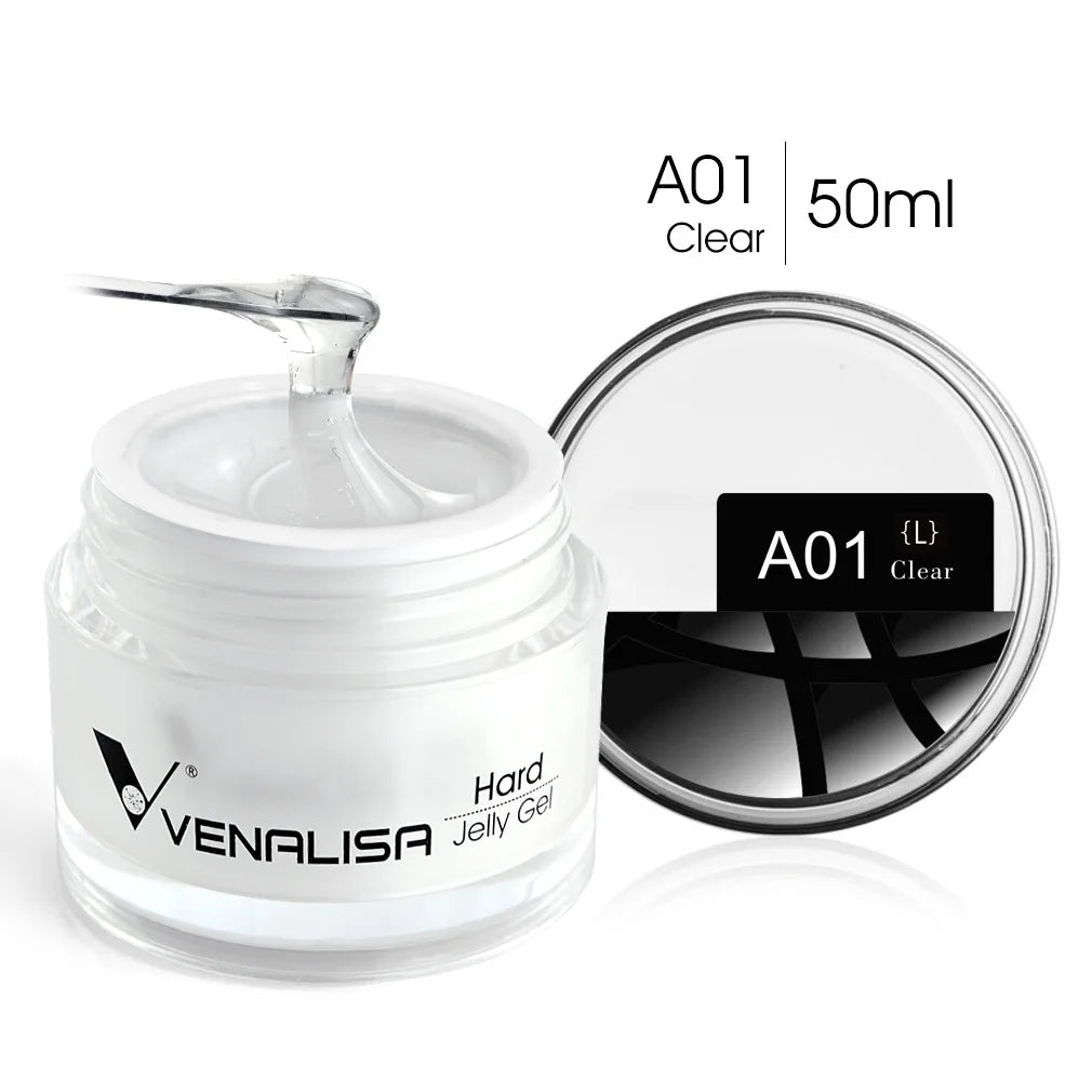 50ml TPO Free Jelly Nail Extension Gel Nail Builder French Nail Gum Venalisa Clear Natural Color Soak Off UV Construction Gel