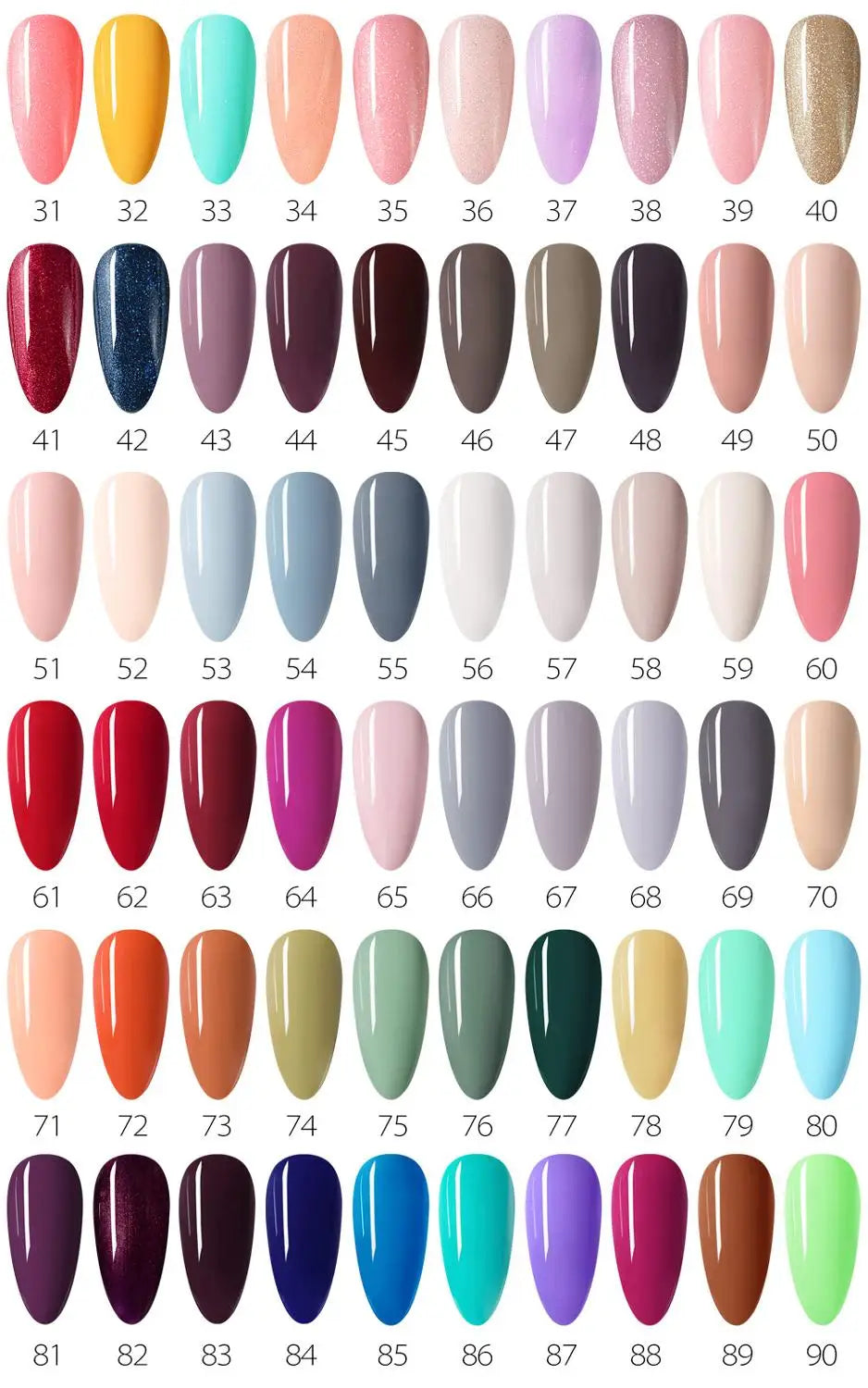 VENALISA Nail Polish Varnish TPO FREE 60 Colors Full Coverage Colors Nail Gel Polish Set CANNI Gel Manicure Soak Off UV Gel