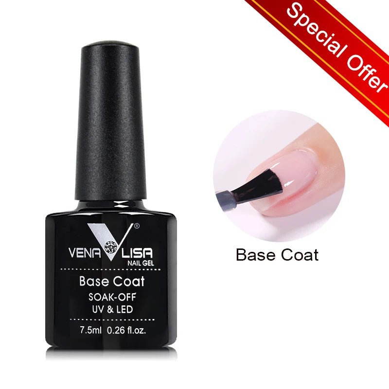 CANNI Base Top Gel Primer Reinfore Gel Long Lasting Matte Super Bright No Wipe Top Nail Gel Polish Clean High Glossy Top Gel