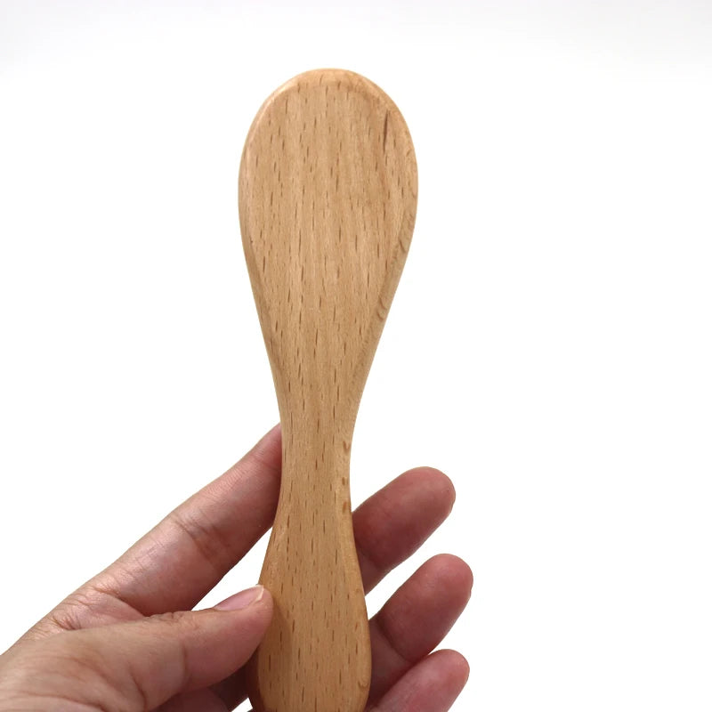 Hot Sales Safety Good Quality   Natural Wool beech Wooden Comb  Kids  Baby Hair Brush