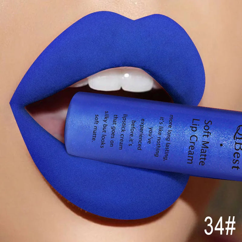 Matte Velvet Red Lipstick Waterproof  Black Lip Gloss Long Lasting Non-marking Sexy Lipgloss Makeup Liquid Lipsticks Lip Tint