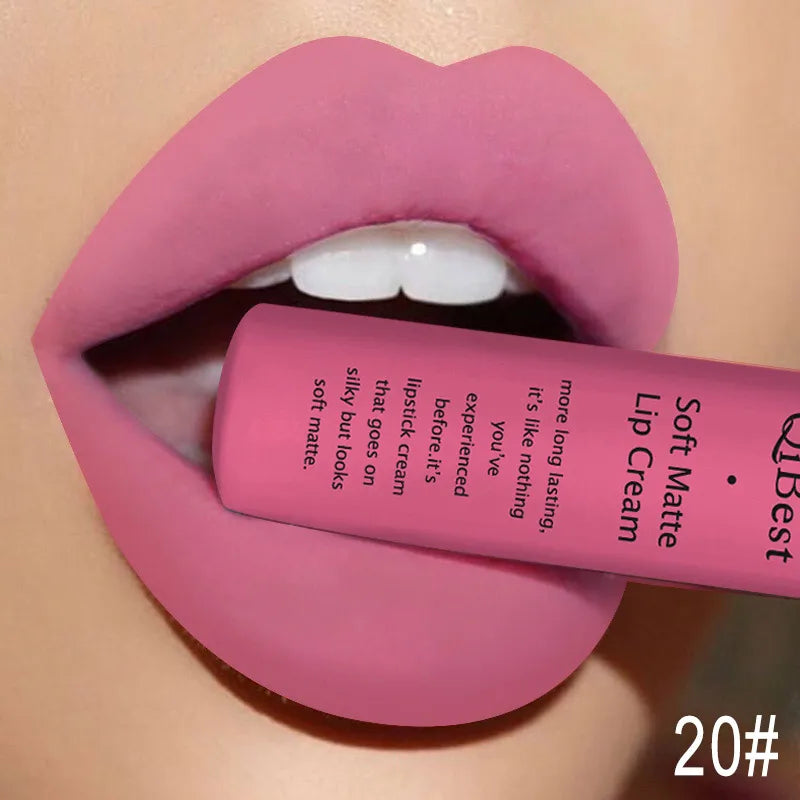 Matte Velvet Red Lipstick Waterproof  Black Lip Gloss Long Lasting Non-marking Sexy Lipgloss Makeup Liquid Lipsticks Lip Tint
