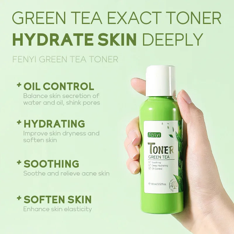 LAIKOU Green Tea Face Tonic Hydration Smooth Facial Toner Skin Care Oil Control Moisturizing Nourishing Soften Skin Cosmetics
