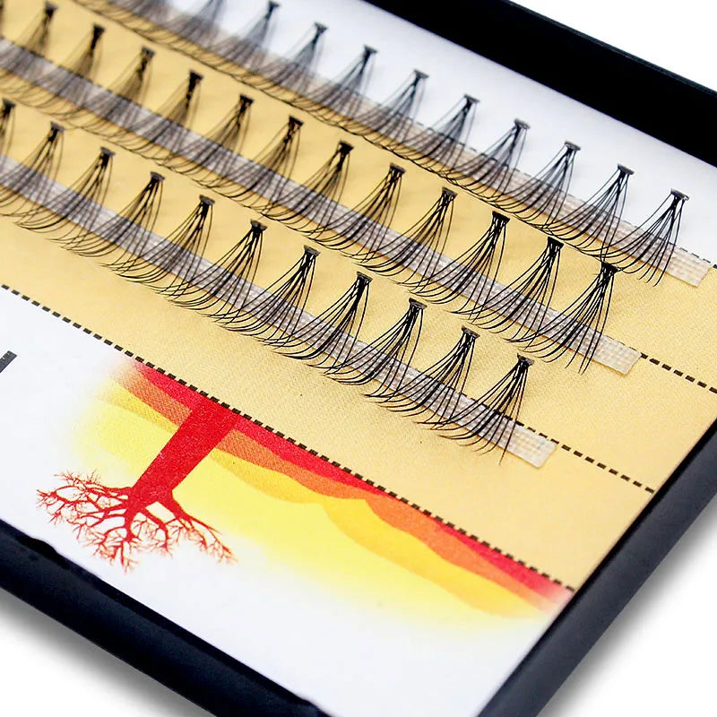 Kimcci 10D 60 Bundles Professional Makeup Individual Cluster EyeLashes Grafting Fake False Eyelashes Extension Individual Lashes