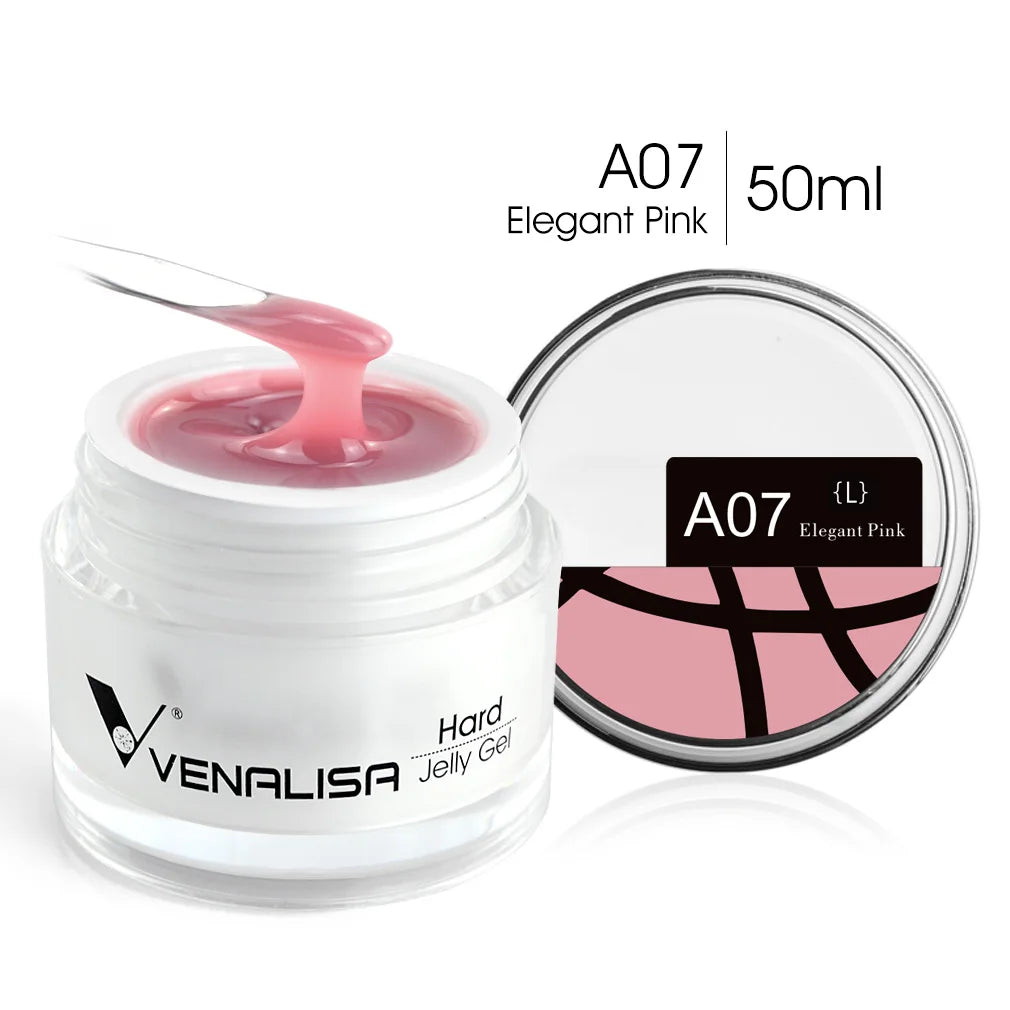 50ml TPO Free Jelly Nail Extension Gel Nail Builder French Nail Gum Venalisa Clear Natural Color Soak Off UV Construction Gel
