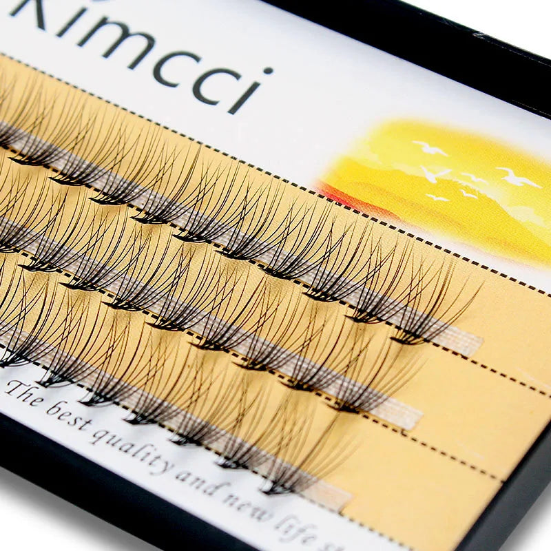 Kimcci 10D 60 Bundles Professional Makeup Individual Cluster EyeLashes Grafting Fake False Eyelashes Extension Individual Lashes
