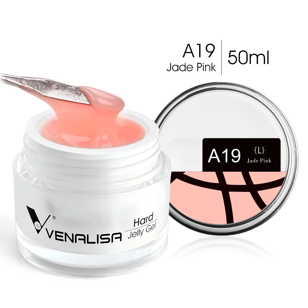 50ml TPO Free Jelly Nail Extension Gel Nail Builder French Nail Gum Venalisa Clear Natural Color Soak Off UV Construction Gel