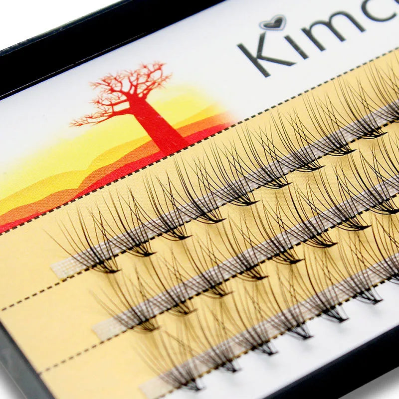 Kimcci 10D 60 Bundles Professional Makeup Individual Cluster EyeLashes Grafting Fake False Eyelashes Extension Individual Lashes