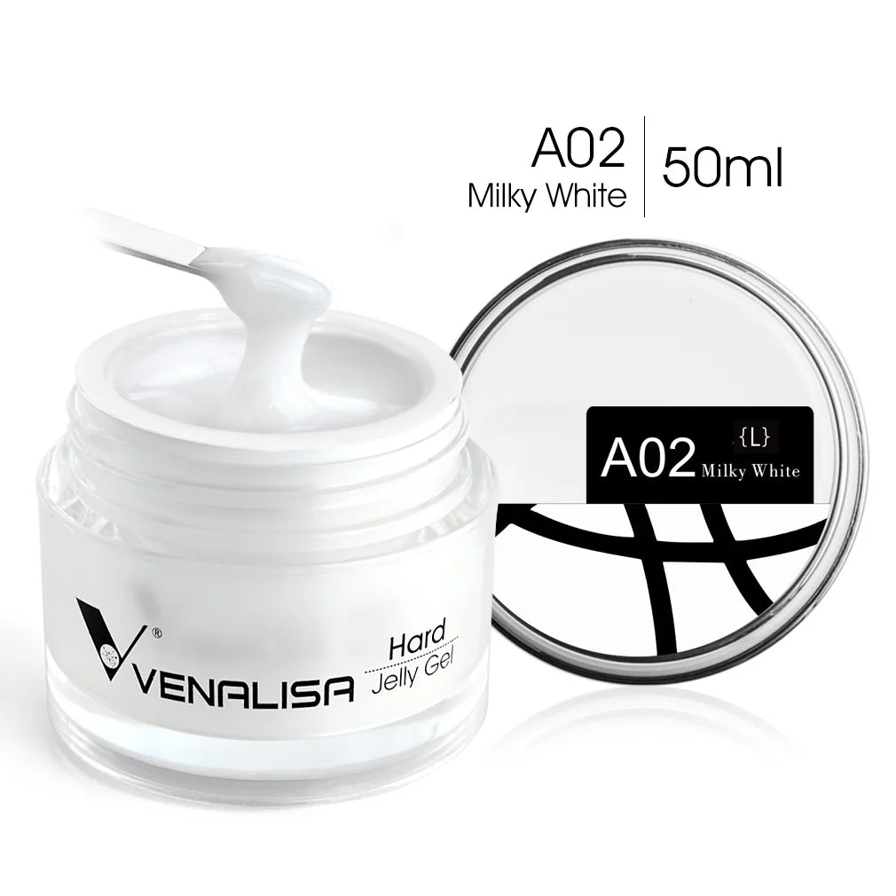 50ml TPO Free Jelly Nail Extension Gel Nail Builder French Nail Gum Venalisa Clear Natural Color Soak Off UV Construction Gel