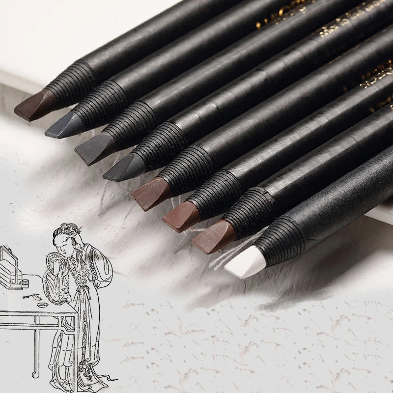 Brown Eyebrow Pencil Waterproof High Quality Professional Female Cheap Eyebrow Enhancer Chinese Cosmetics Haozhuang Brand Makeup