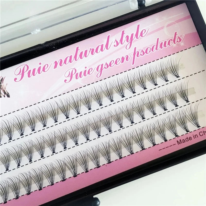 60 Clusters Eye Lashes Professional Makeup Grafting Fake False Eyelashes for Eyelash Extensions False Eyelashes Tabs Wholesale
