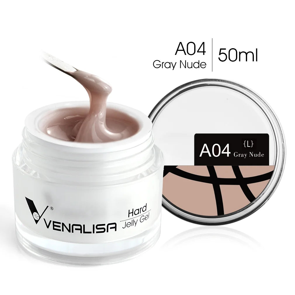 50ml TPO Free Jelly Nail Extension Gel Nail Builder French Nail Gum Venalisa Clear Natural Color Soak Off UV Construction Gel