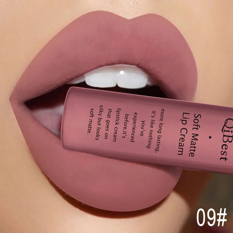Matte Velvet Red Lipstick Waterproof  Black Lip Gloss Long Lasting Non-marking Sexy Lipgloss Makeup Liquid Lipsticks Lip Tint