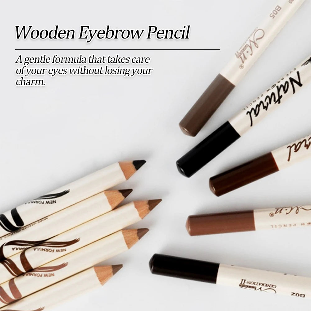 1PC Microblading Eyebrow Pen Waterproof Permanent Makeup Eye brow Pencil Positioning Lip Dark Brown Eyebrow cejas maquillaje