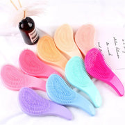 Magic Anti-static Hair Brush Handle Tangle Detangling Comb Shower Electroplate Massage Comb Salon Hair Styling Tool