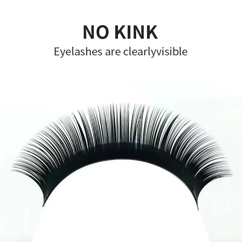 NATUHANA Korea PBT 16 Rows CC DD Curl Eyelash Extension False Individual Lashes Hand Made Faux Mink Eyelashes for Extensions