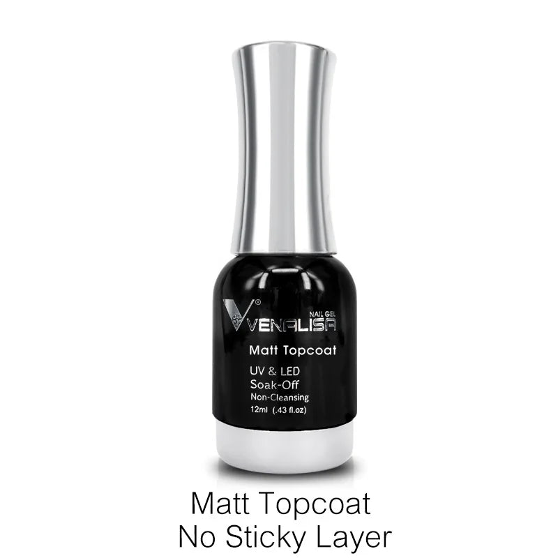 Venalisa TPO FREE Tempered Top Coat Nail Paint Gel Platinum Gel Polish Nail Soak Off UV LED Gel Polish Nail Lacquer Varnishes
