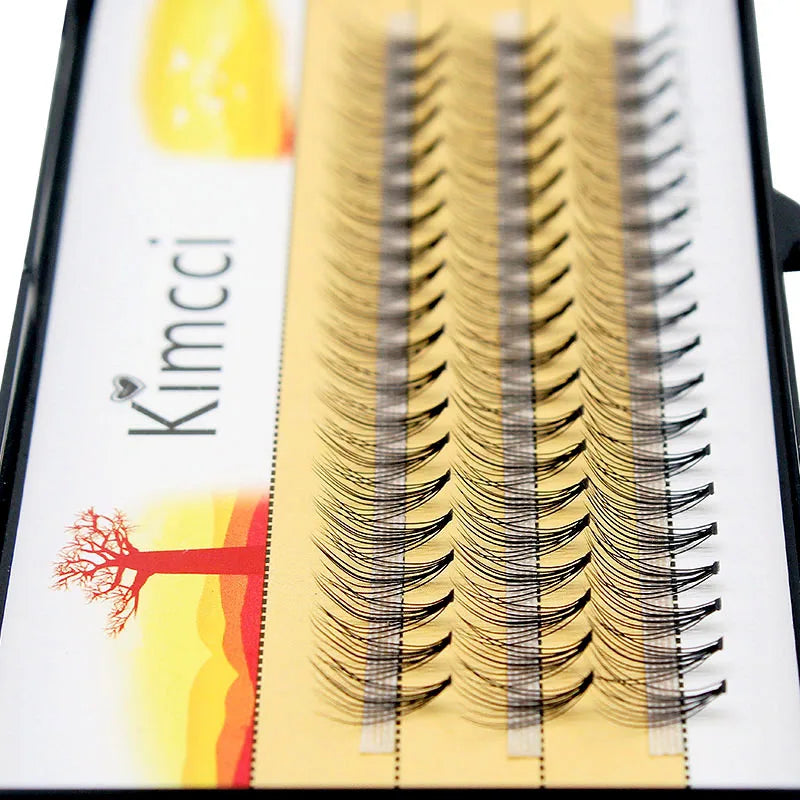 Kimcci 10D 60 Bundles Professional Makeup Individual Cluster EyeLashes Grafting Fake False Eyelashes Extension Individual Lashes