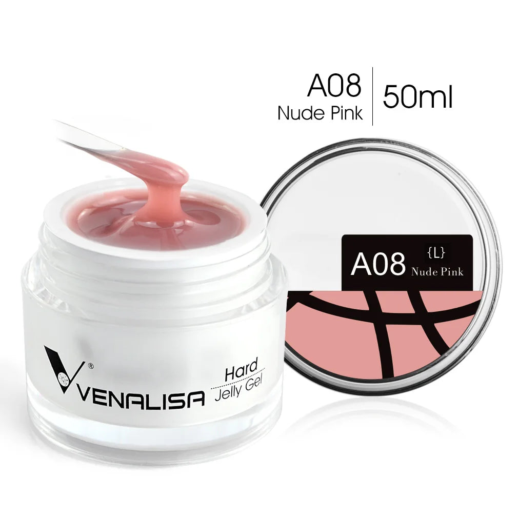 50ml TPO Free Jelly Nail Extension Gel Nail Builder French Nail Gum Venalisa Clear Natural Color Soak Off UV Construction Gel