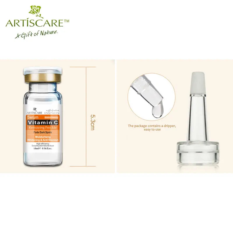 ARTISCARE VC Serum 10Pcs for Face Moisturizing Korean Face Care Vitamin C Facial Essence