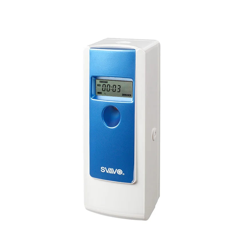 SVAVO Liquid Air Freshener Dispenser Wall Mounted Automatic Fragrance Perfume Spray Room Toilet Odor Eliminator LCD Programmable