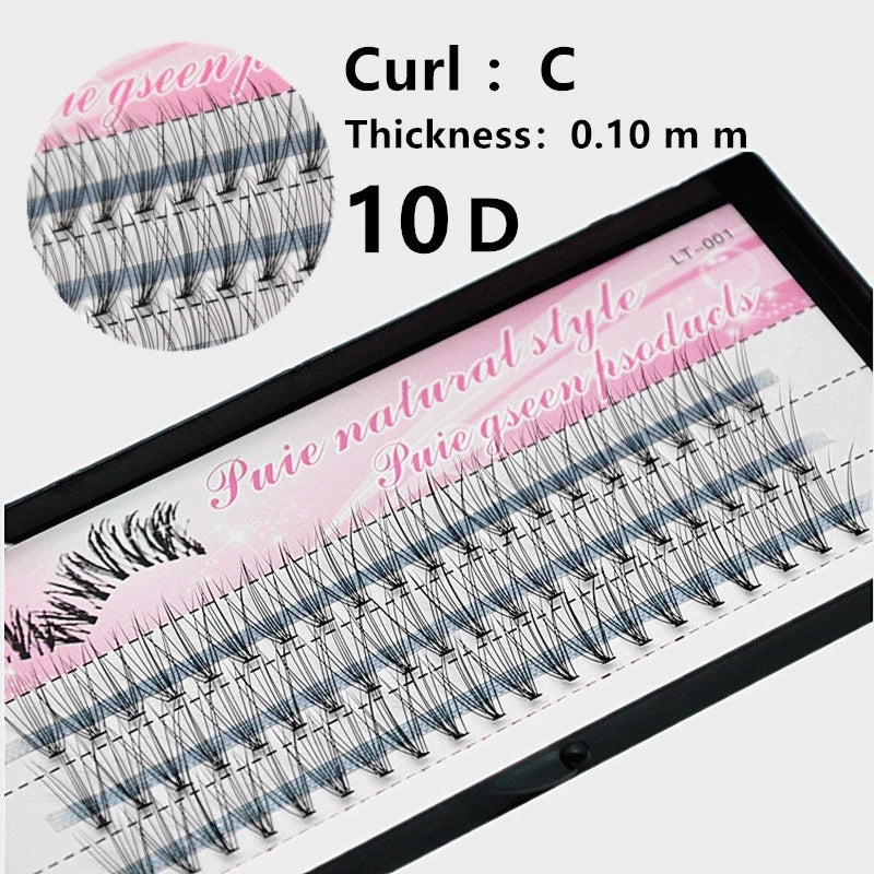 60 Clusters Eye Lashes Professional Makeup Grafting Fake False Eyelashes for Eyelash Extensions False Eyelashes Tabs Wholesale