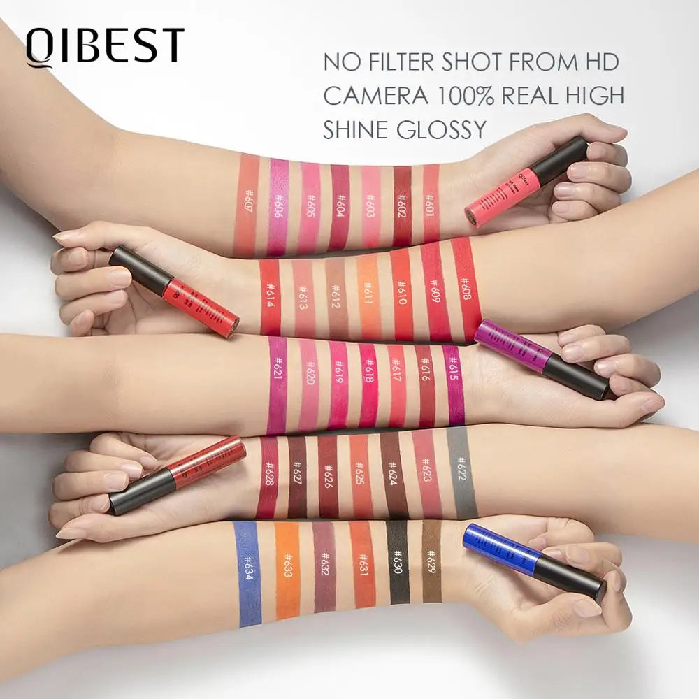 Matte Velvet Red Lipstick Waterproof  Black Lip Gloss Long Lasting Non-marking Sexy Lipgloss Makeup Liquid Lipsticks Lip Tint