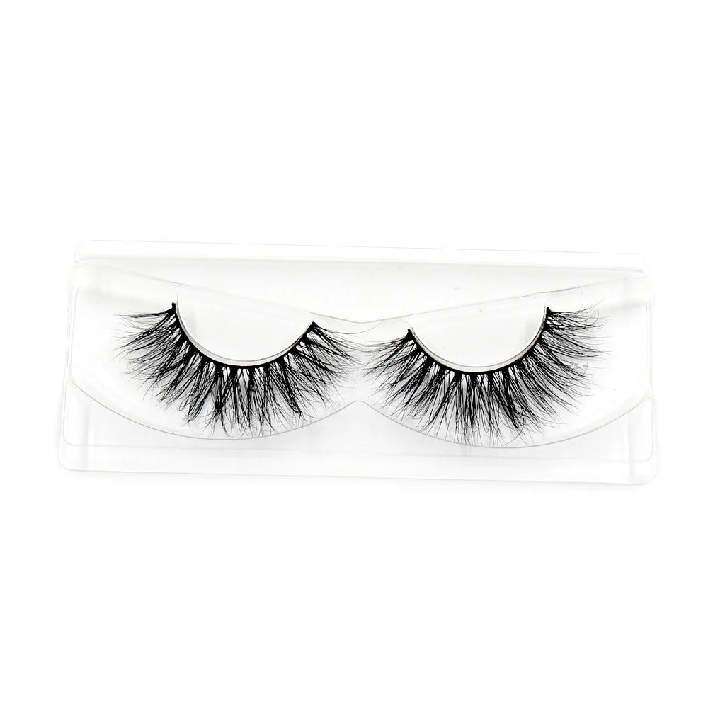 LEHUAMAO Makeup False Eyelashes Handmade Mink Lashes Fluffy Long 3D Strip Thick Fake Faux Mink Eyelashes Makeup Beauty Tool A19