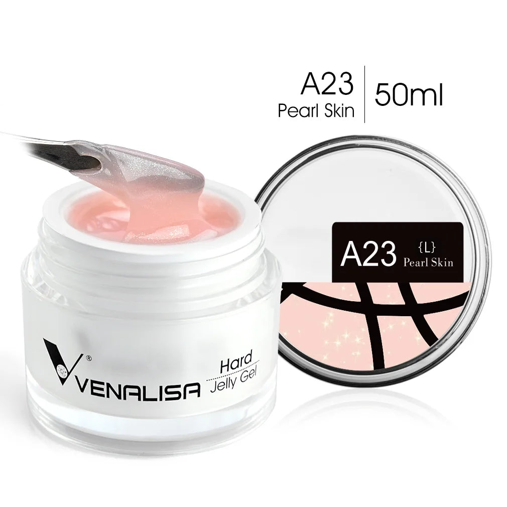 50ml TPO Free Jelly Nail Extension Gel Nail Builder French Nail Gum Venalisa Clear Natural Color Soak Off UV Construction Gel