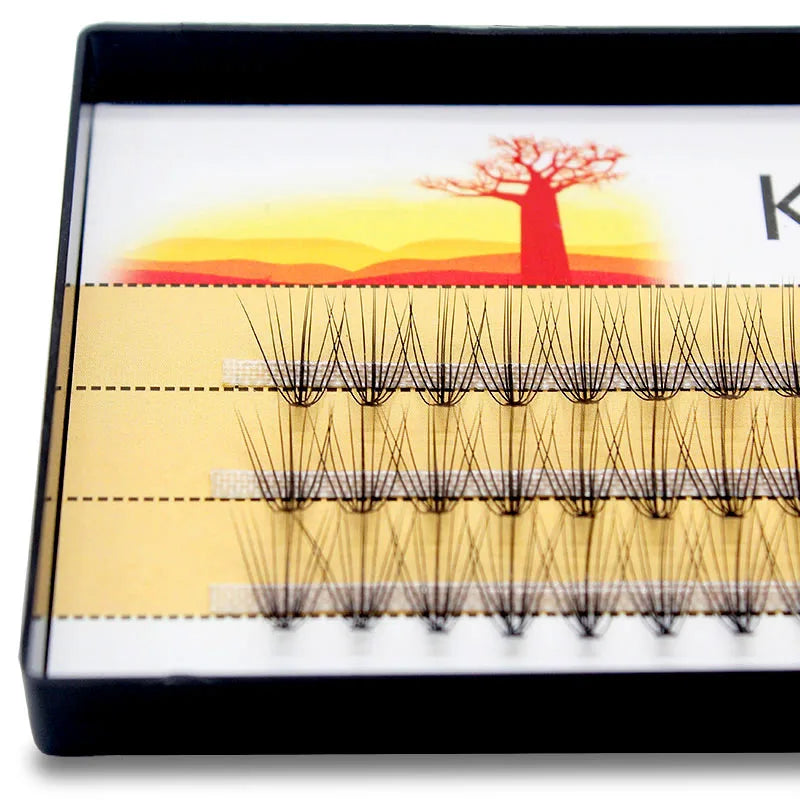 Kimcci 10D 60 Bundles Professional Makeup Individual Cluster EyeLashes Grafting Fake False Eyelashes Extension Individual Lashes