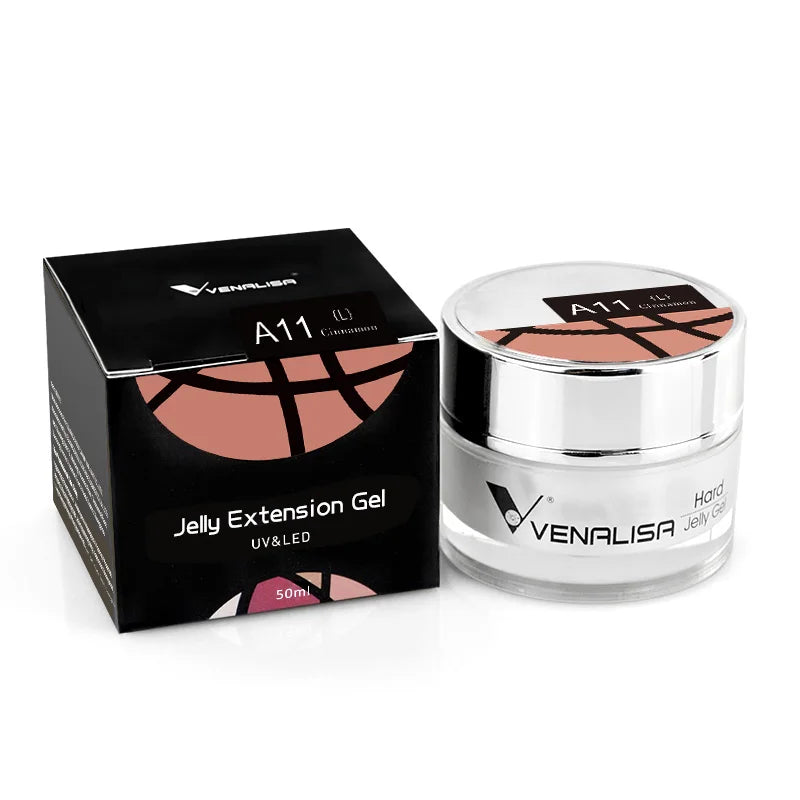 50ml TPO Free Jelly Nail Extension Gel Nail Builder French Nail Gum Venalisa Clear Natural Color Soak Off UV Construction Gel