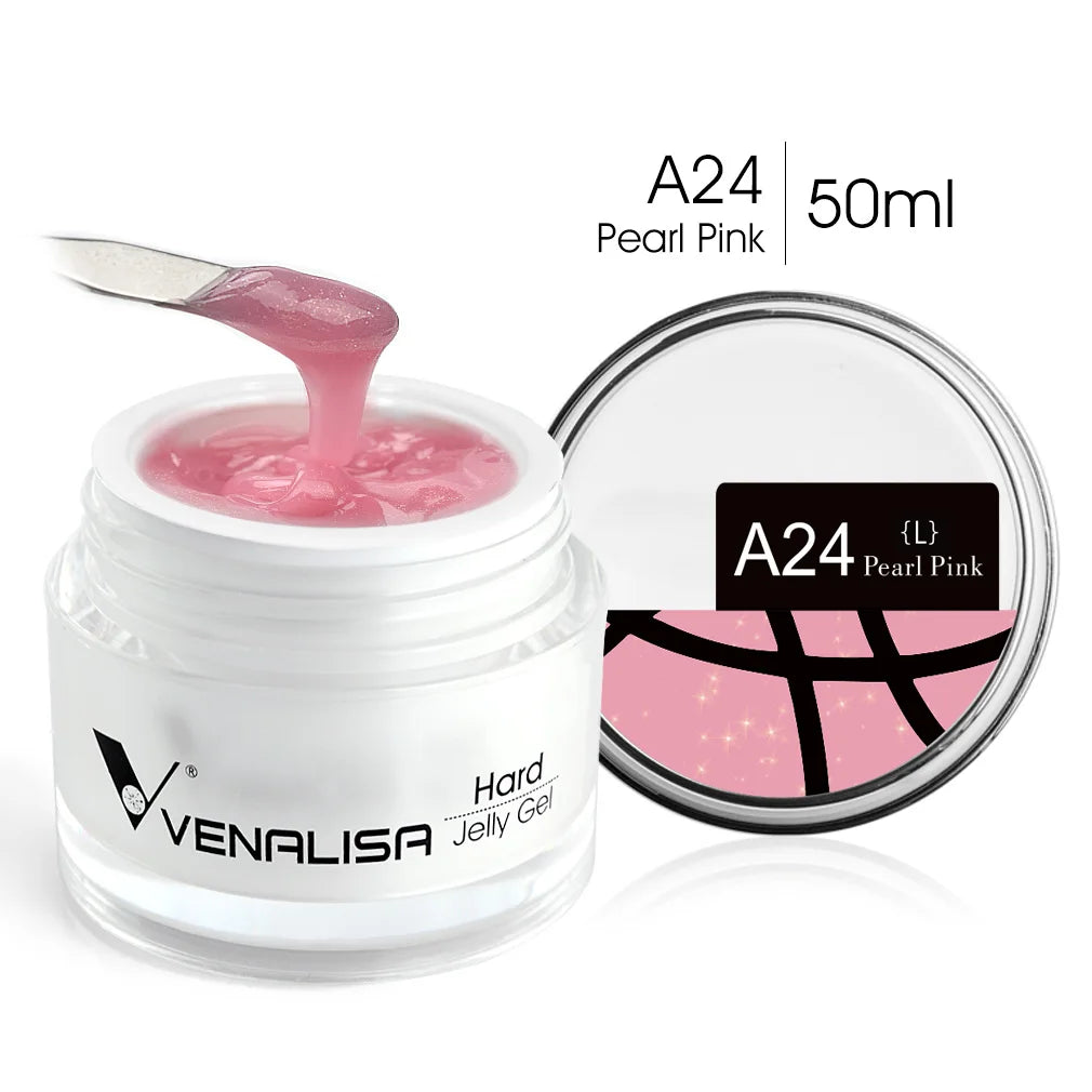 50ml TPO Free Jelly Nail Extension Gel Nail Builder French Nail Gum Venalisa Clear Natural Color Soak Off UV Construction Gel