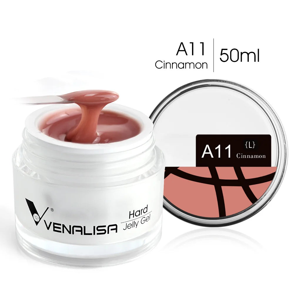 50ml TPO Free Jelly Nail Extension Gel Nail Builder French Nail Gum Venalisa Clear Natural Color Soak Off UV Construction Gel
