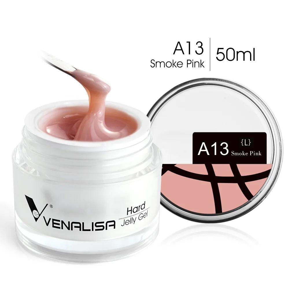 50ml TPO Free Jelly Nail Extension Gel Nail Builder French Nail Gum Venalisa Clear Natural Color Soak Off UV Construction Gel