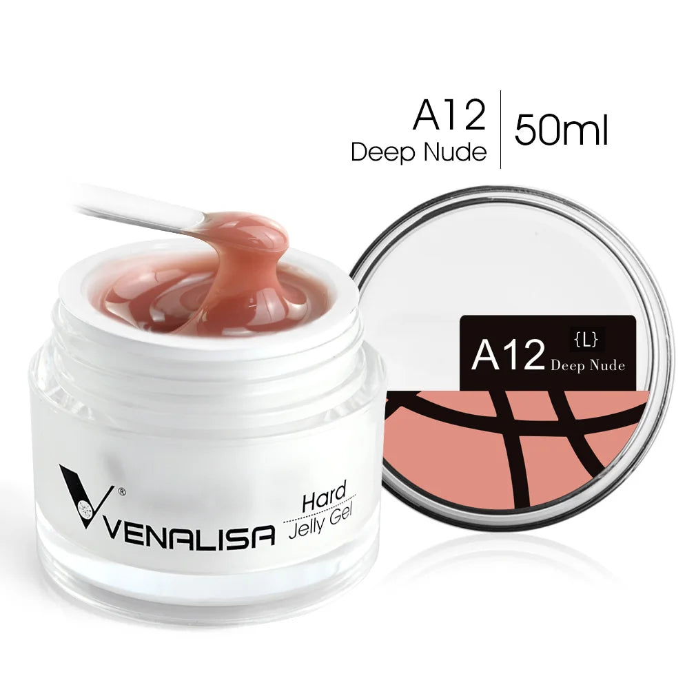 50ml TPO Free Jelly Nail Extension Gel Nail Builder French Nail Gum Venalisa Clear Natural Color Soak Off UV Construction Gel