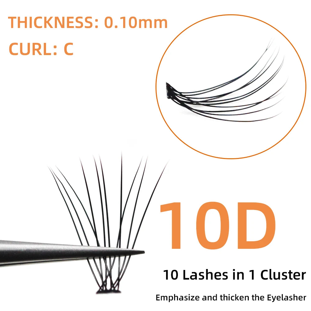60 Clusters Eye Lashes Professional Makeup Grafting Fake False Eyelashes for Eyelash Extensions False Eyelashes Tabs Wholesale