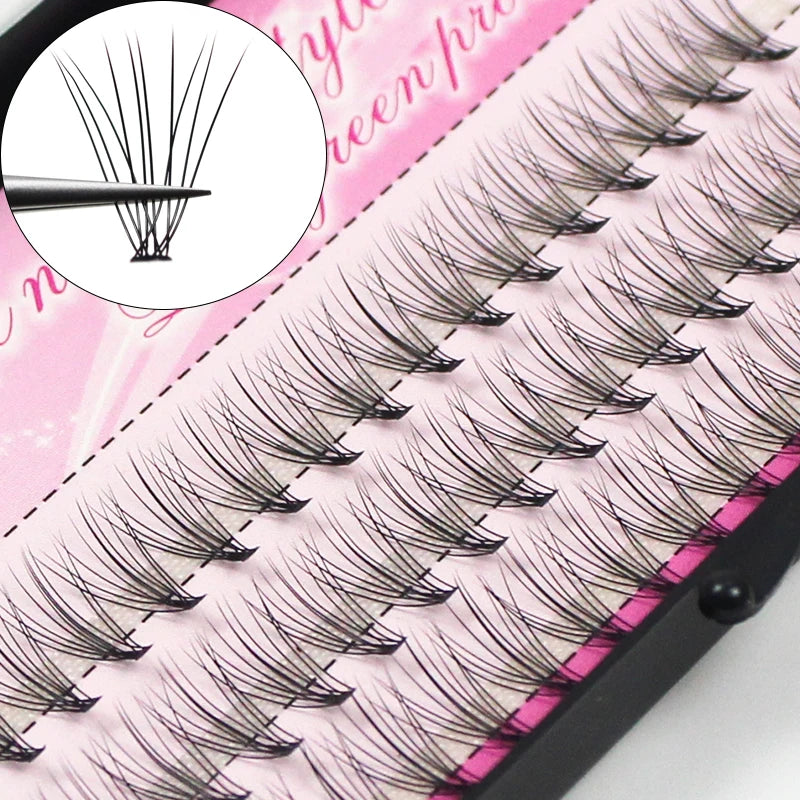 60 Clusters Eye Lashes Professional Makeup Grafting Fake False Eyelashes for Eyelash Extensions False Eyelashes Tabs Wholesale