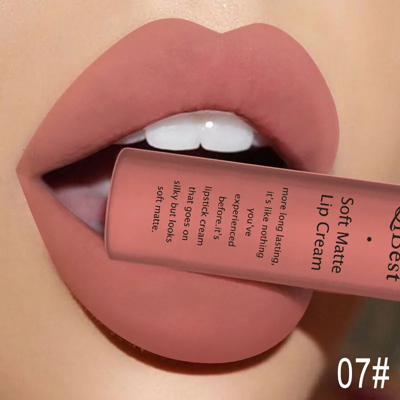 Matte Velvet Red Lipstick Waterproof  Black Lip Gloss Long Lasting Non-marking Sexy Lipgloss Makeup Liquid Lipsticks Lip Tint
