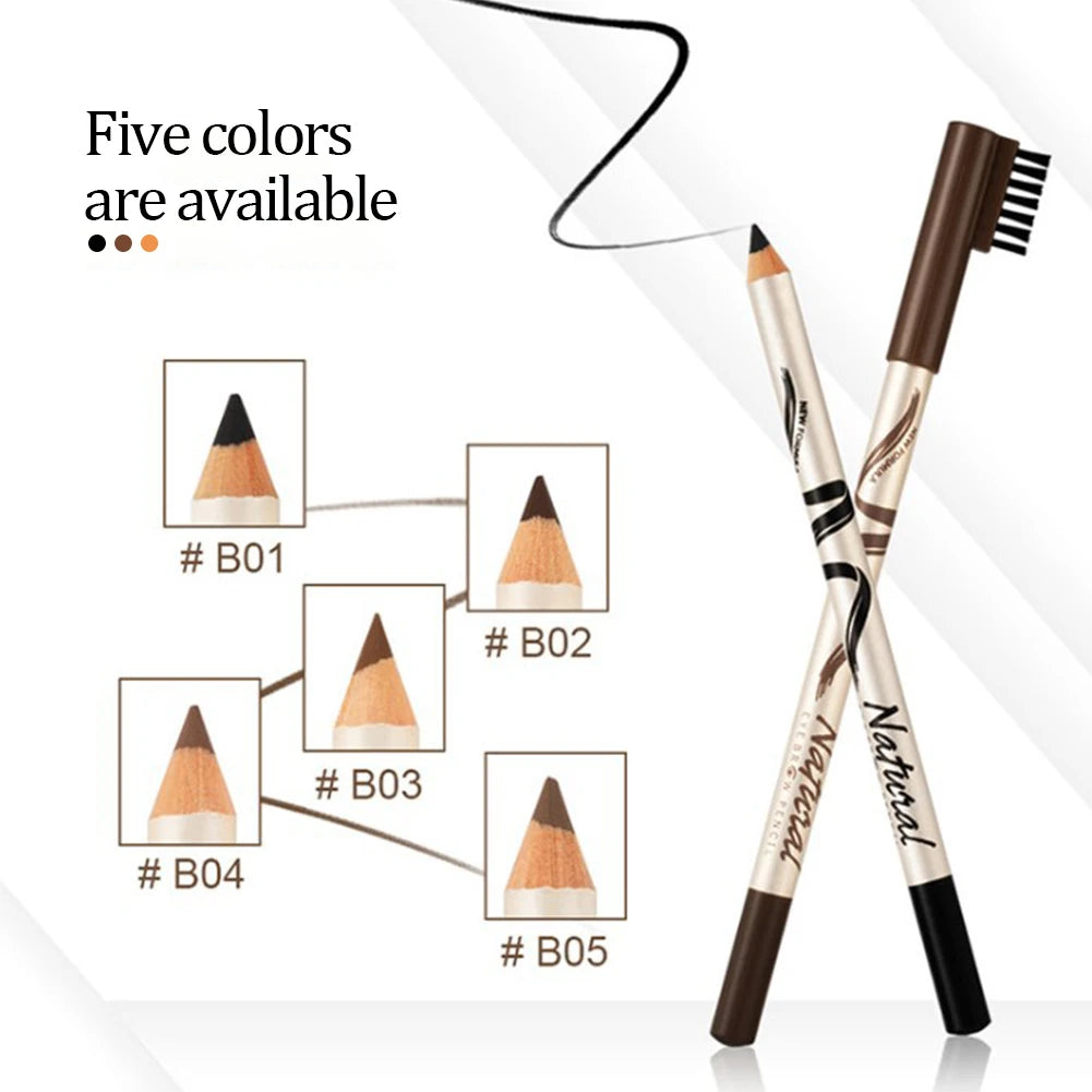 1PC Microblading Eyebrow Pen Waterproof Permanent Makeup Eye brow Pencil Positioning Lip Dark Brown Eyebrow cejas maquillaje