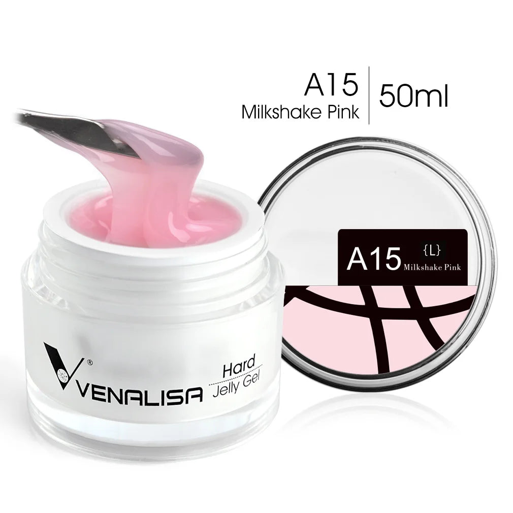 50ml TPO Free Jelly Nail Extension Gel Nail Builder French Nail Gum Venalisa Clear Natural Color Soak Off UV Construction Gel